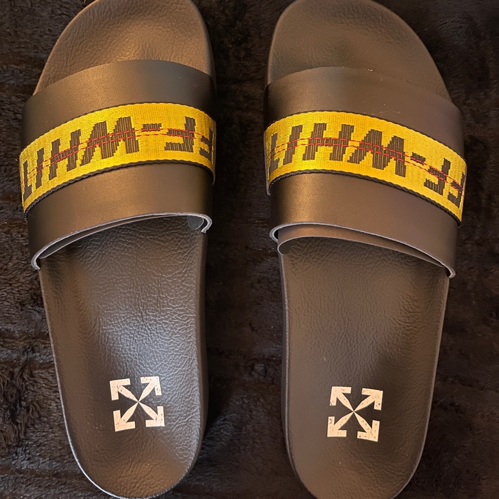 Off-White Industrial Belt Slider Belt Yellow